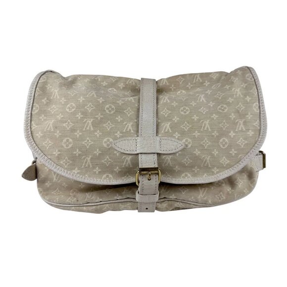 Auth LOUIS VUITTON Monogram Mini Lin Saumur 30 Crossbody Bag - Picture 2 of 14